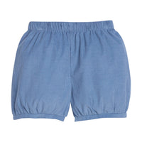 Little English classic shorts for little boys. Stormy blue corduroy banded shorts for Fall.
