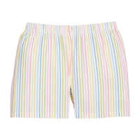 Little English traditional children's clothing, Boy's basic short in Rainbow Stripe Seersucker for Spring