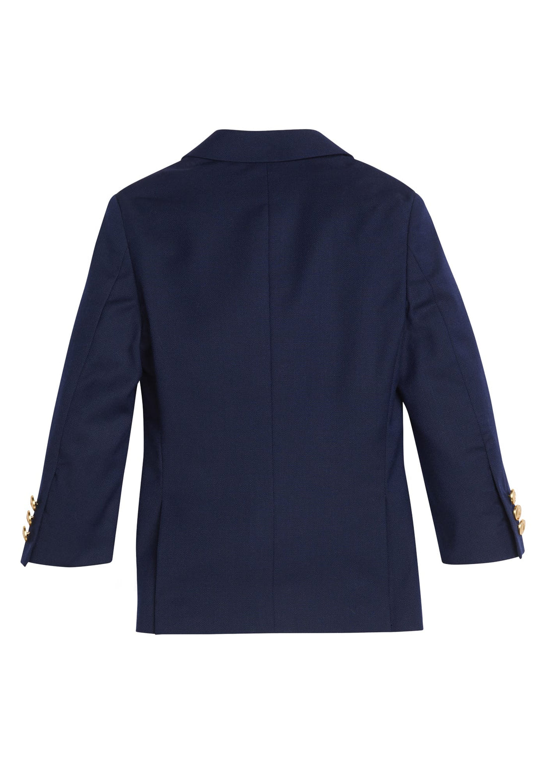 Little English traditional wool blazer for boys, classic navy blazer with gold buttons