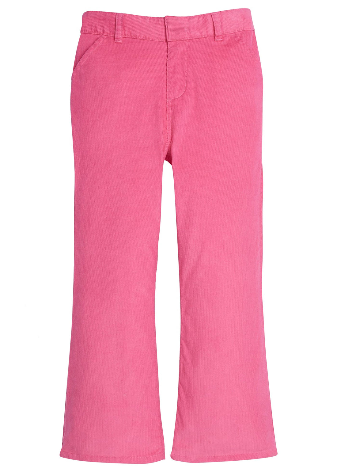 Little English traditional clothing, bootcut pant in hot pink corduroy for little girls