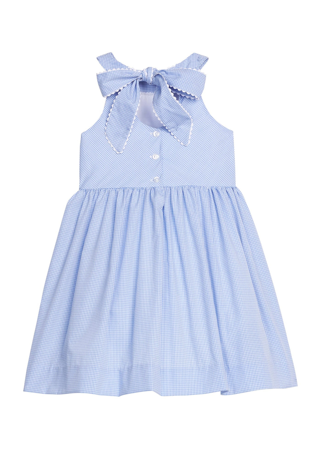 Little English | Royal Mini Gingham Bow Back Annie Dress