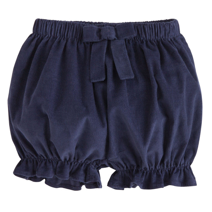 little english classic childrens clothing girls navy corduroy bloomers with bow
