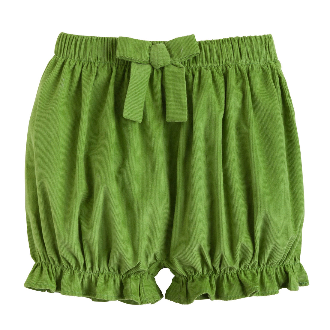 little english classic childrens clothing girls sage green corduroy bloomers with front bow