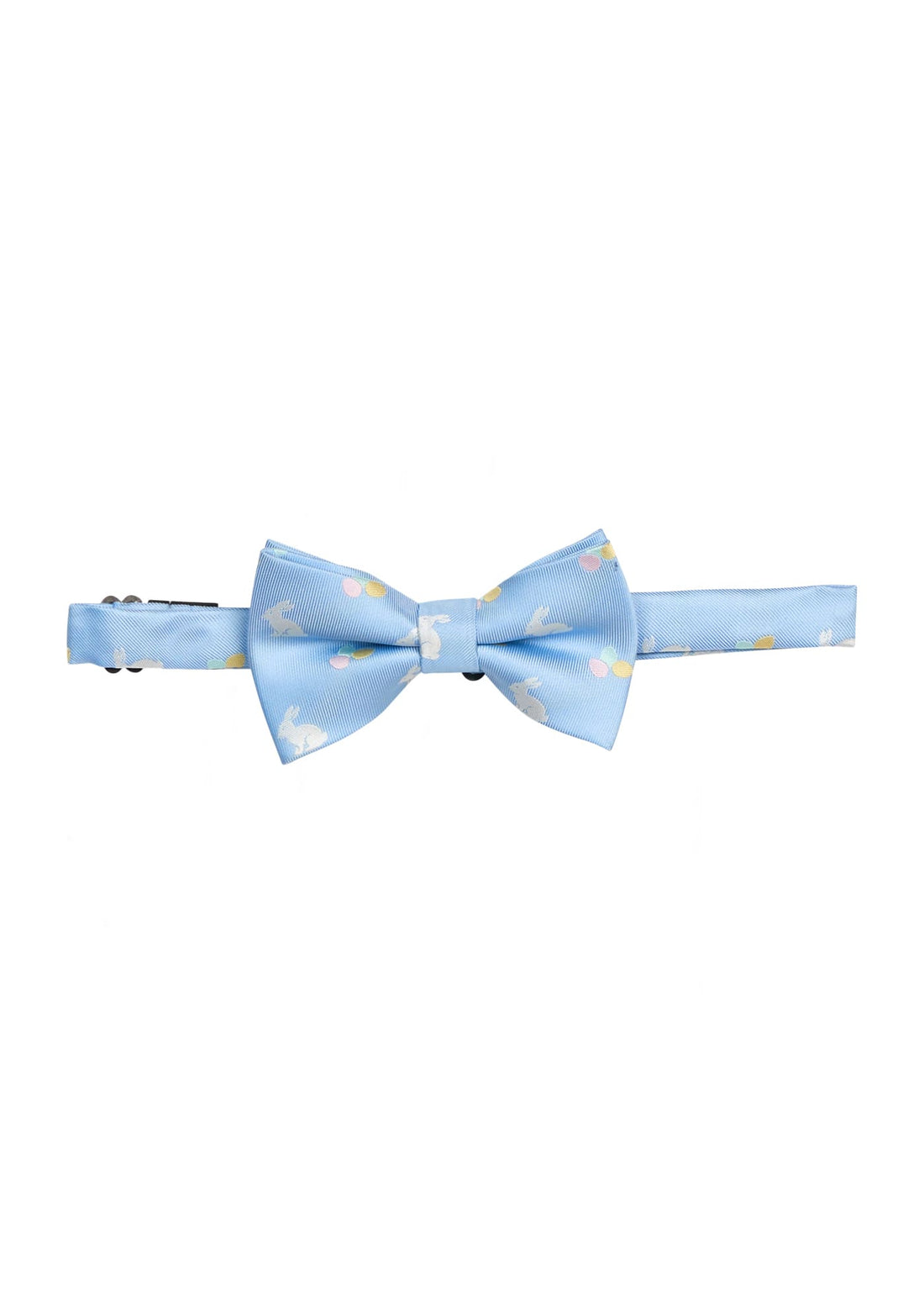 little english classic bow tie with bunny and easter egg motifs, for little boy 