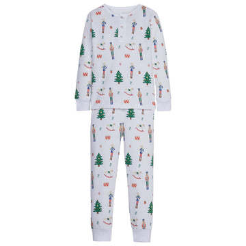 little english classic childrens clothing boys long sleeved jammies with nutcracker motif