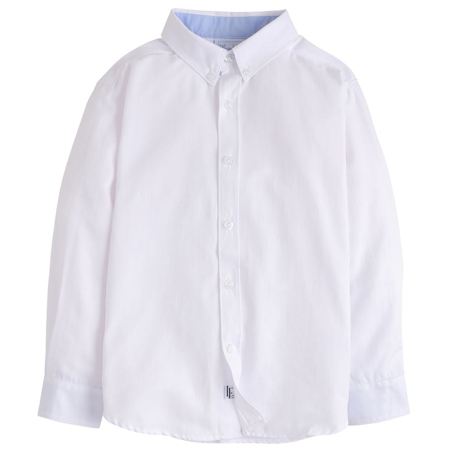 little english classic childrens clothing boys white button down shirt