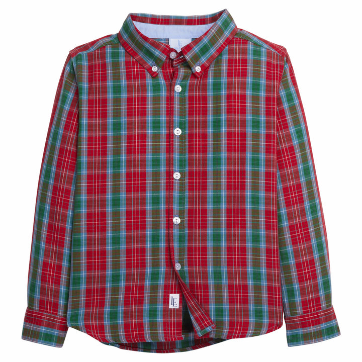 Little Tartan Long Sleeve Button Shirt