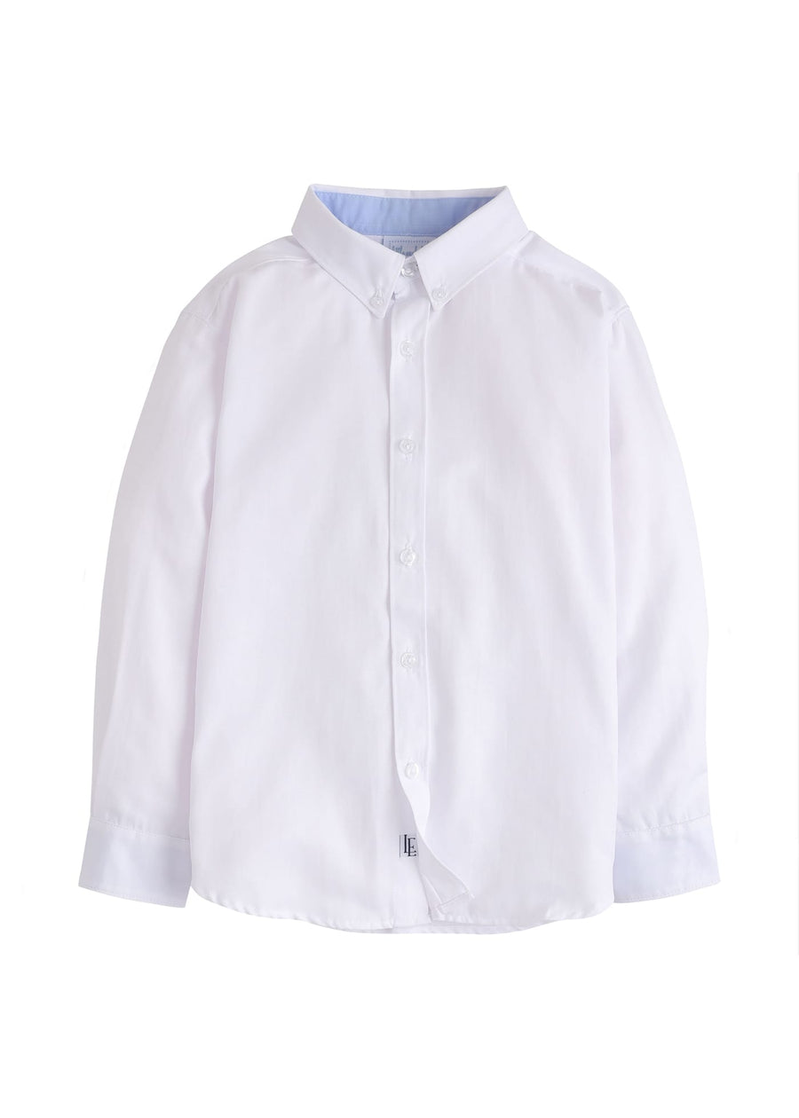 kids dress shirts Landon Seersucker Collared Button Down Shirt