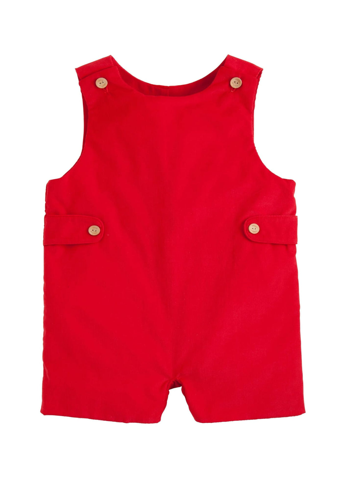 little english classic childrens clothing boys red corduroy john john with wooden buttons