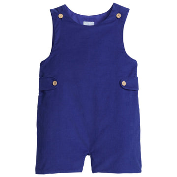 little english classic childrens clothing boys royal blue corduroy john john with wooden buttons