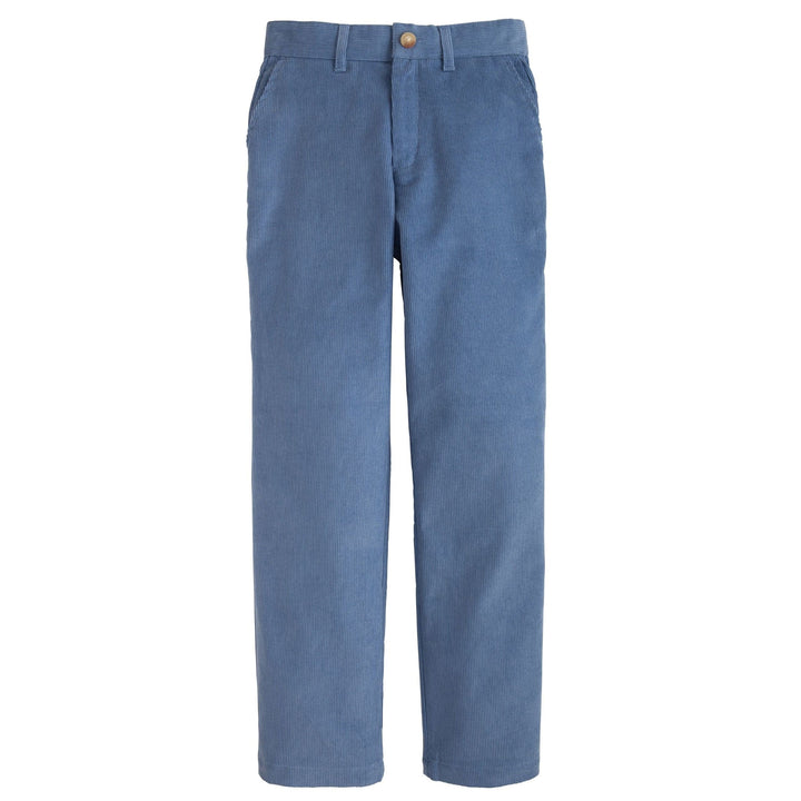 little english classic childrens clothing, classic pant in stormy blue corduroy for little boys 