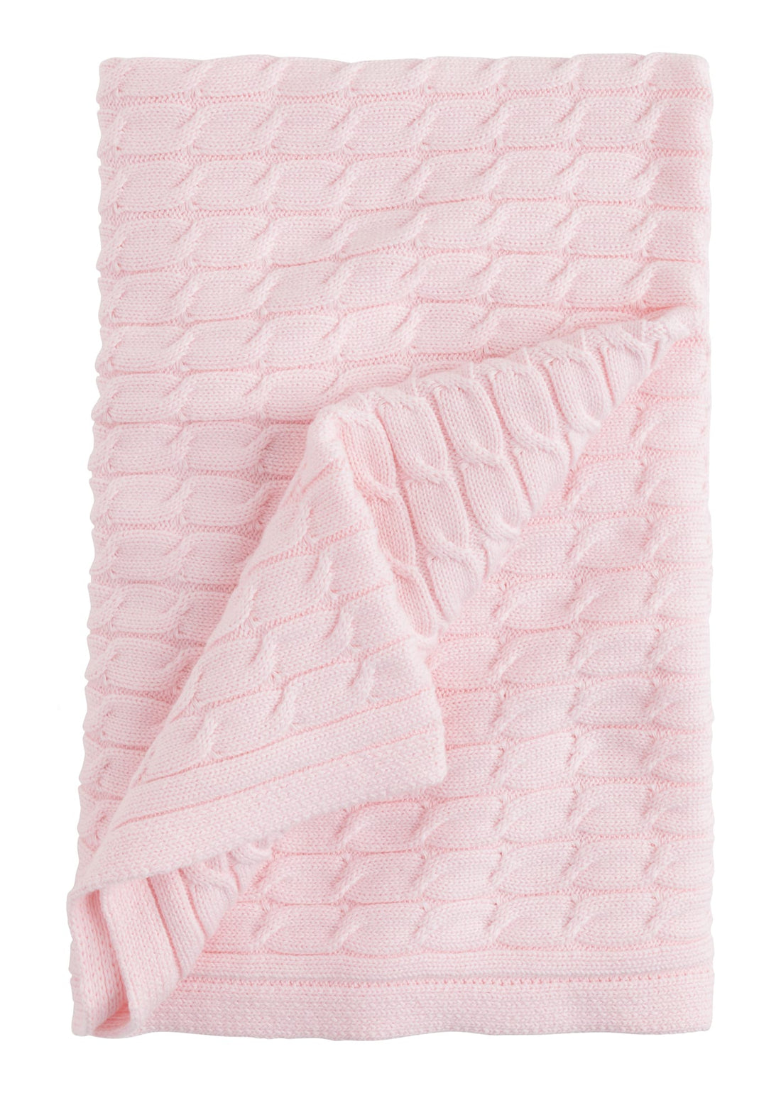 Cable Knit Blanket - Light Pink, Little English, classic children&