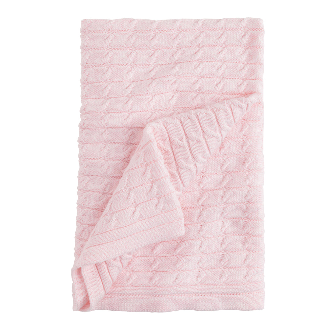 Cable Knit Blanket - Light Pink, Little English, classic children&