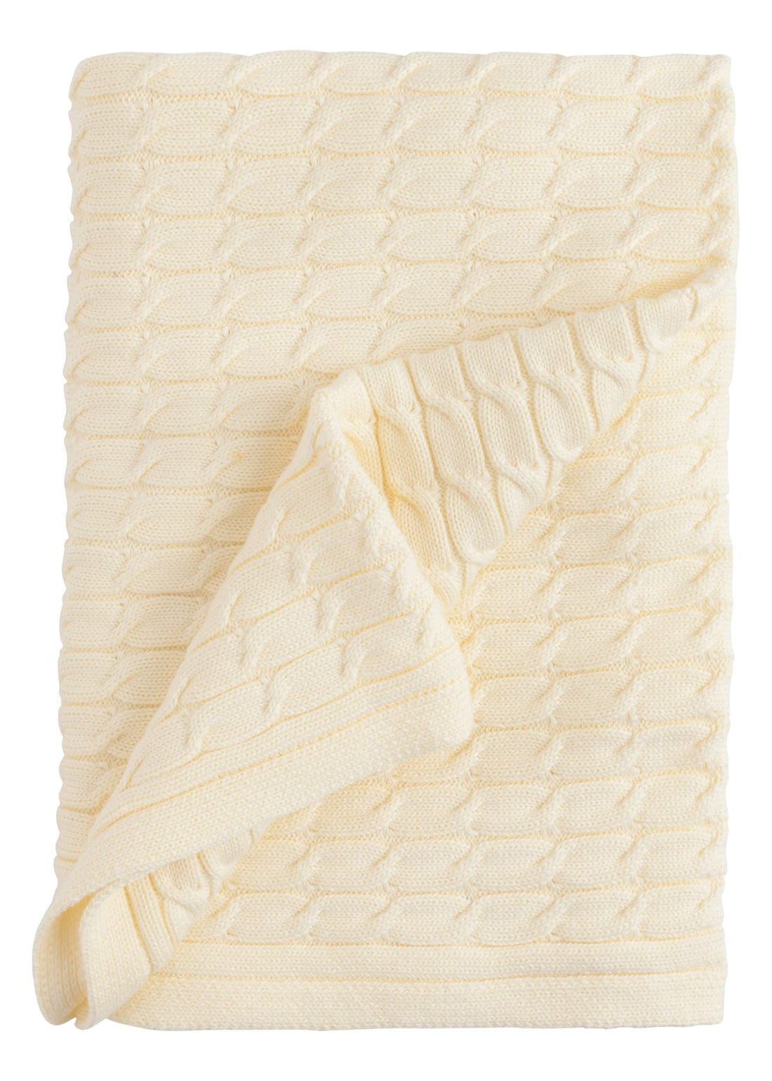 Cable Knit Blanket - Yellow, Little English, classic children&