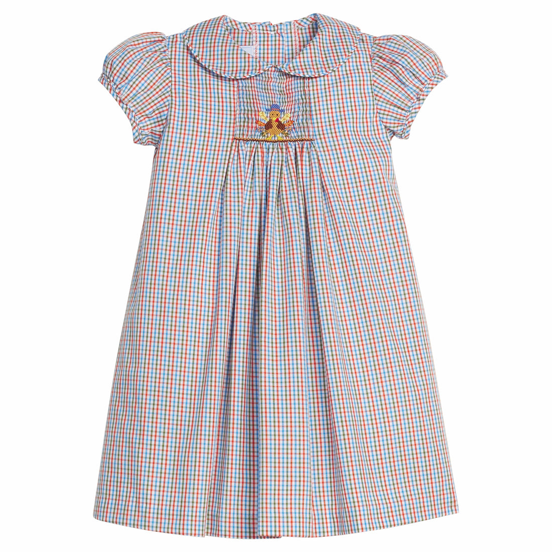 Chest Smocked Peter Pan Dress - Turkey Chest Smocked Peter Pan Dress - Turkey