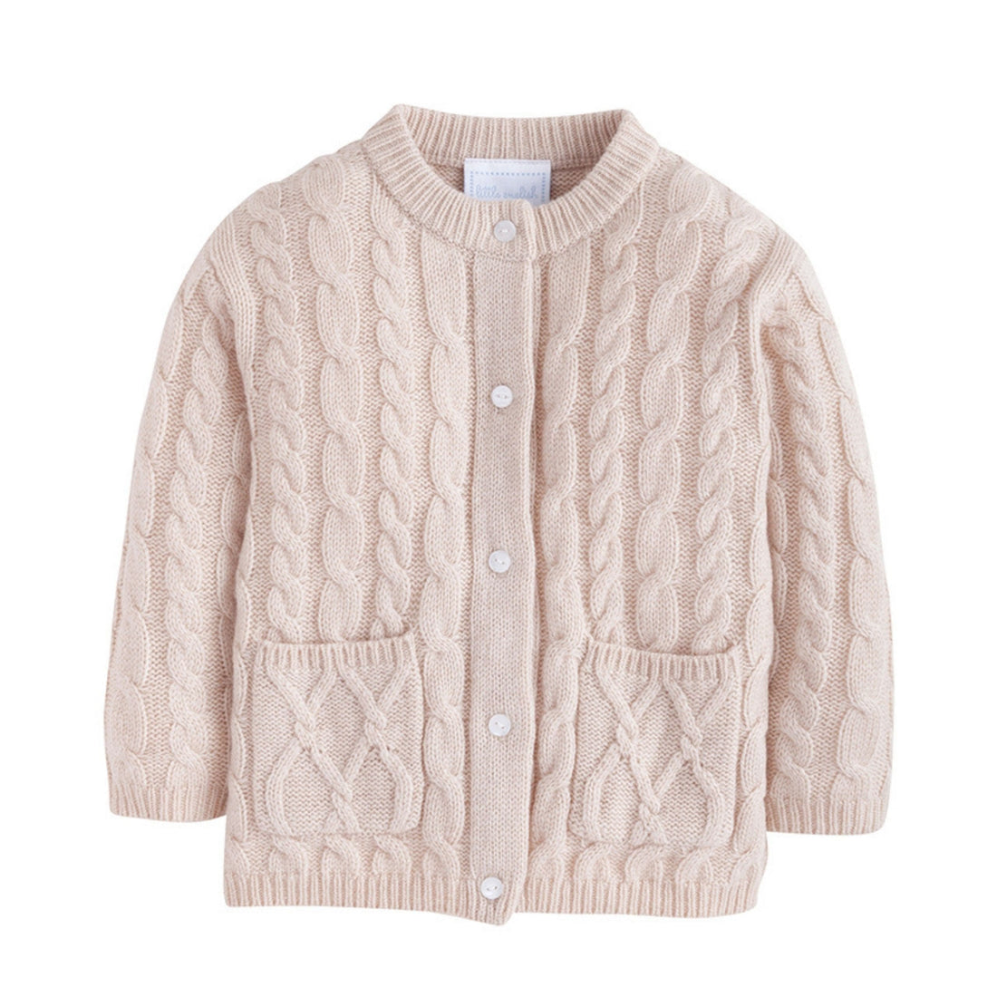 little english classic childrens clothing unisex oatmeal cashmere blend cardigan