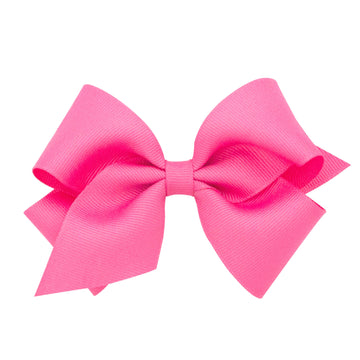Little English traditional children's clothing. Hot pink hair bow for girls. Classic hair accessory for Fall