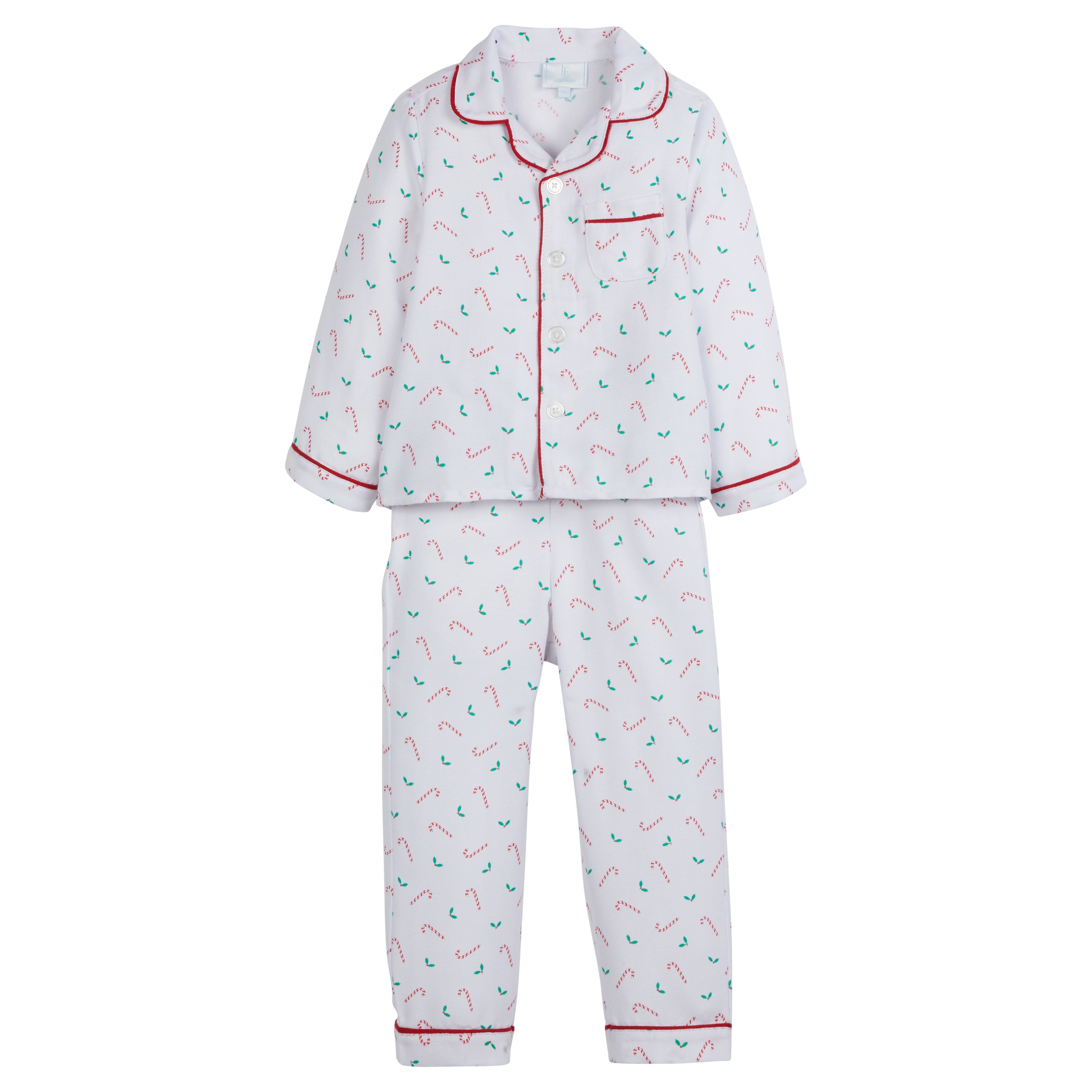 Boy's Candy Cane Pajama Set - Children's PJs – Little English