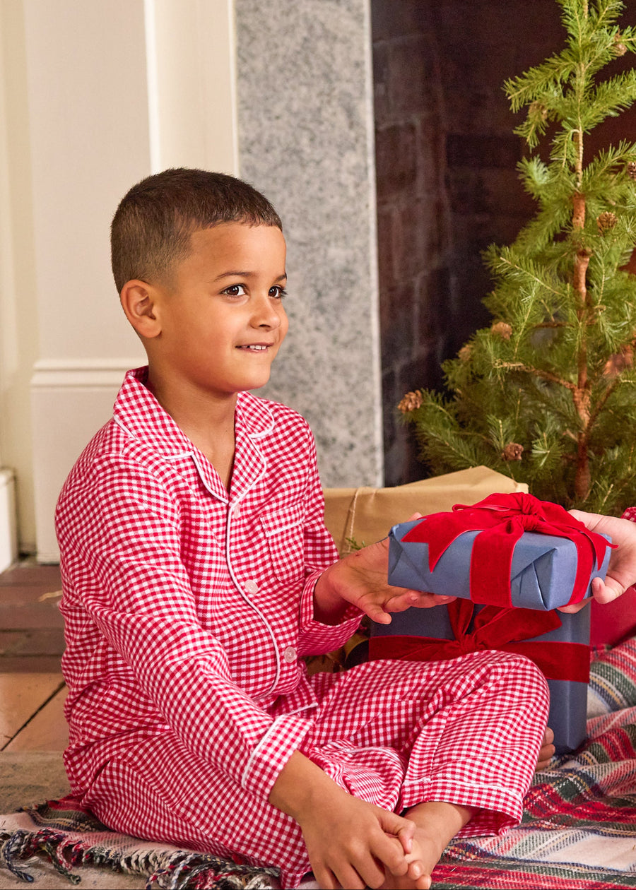 Classic Pajama Set - Red Gingham