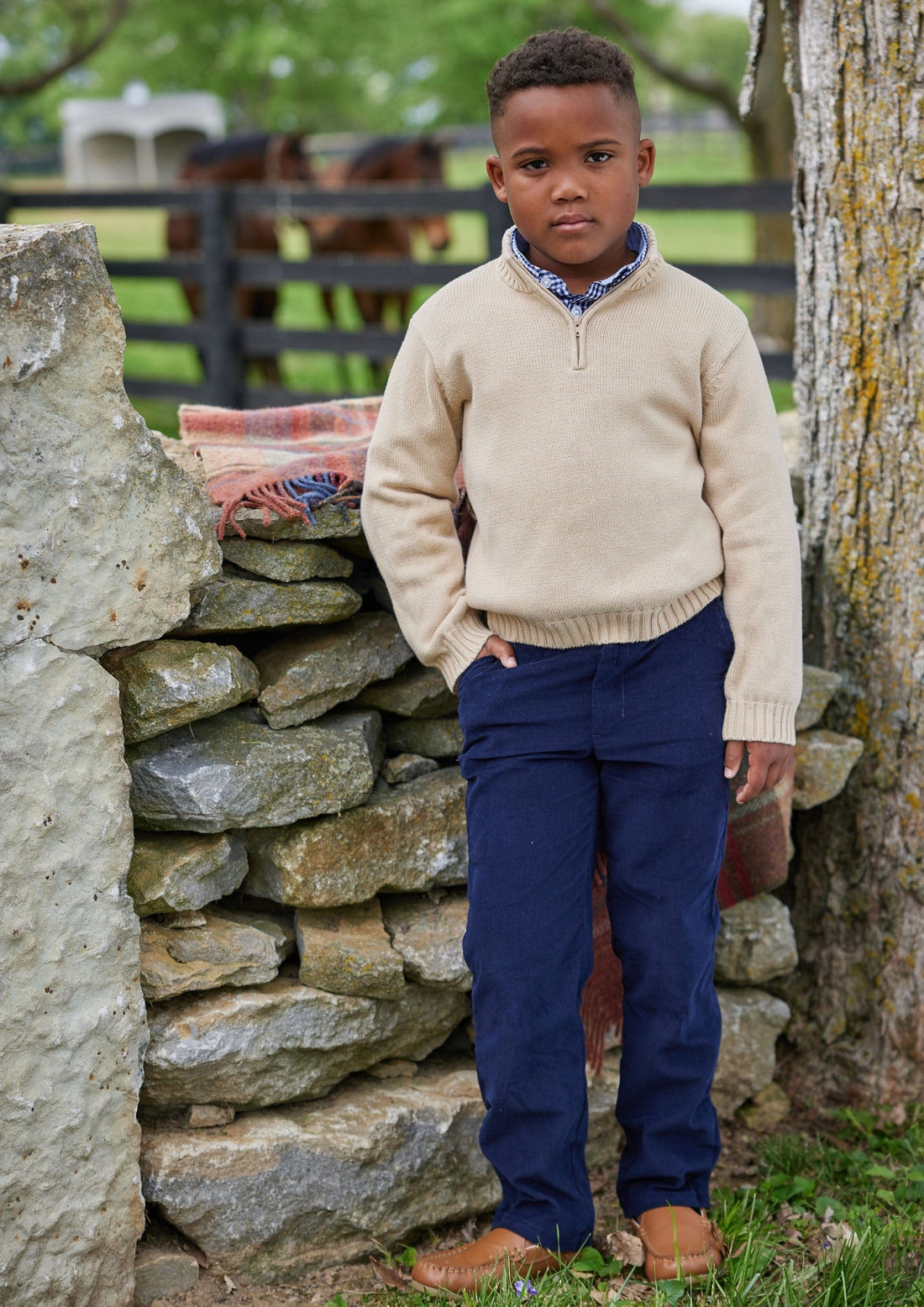 Quarter Zip Sweater Oatmeal