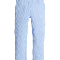 little english classic children's clothing boys quilted jogger pant in light blue