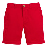Little English traditional children's clothing, boy's classic short in red twill