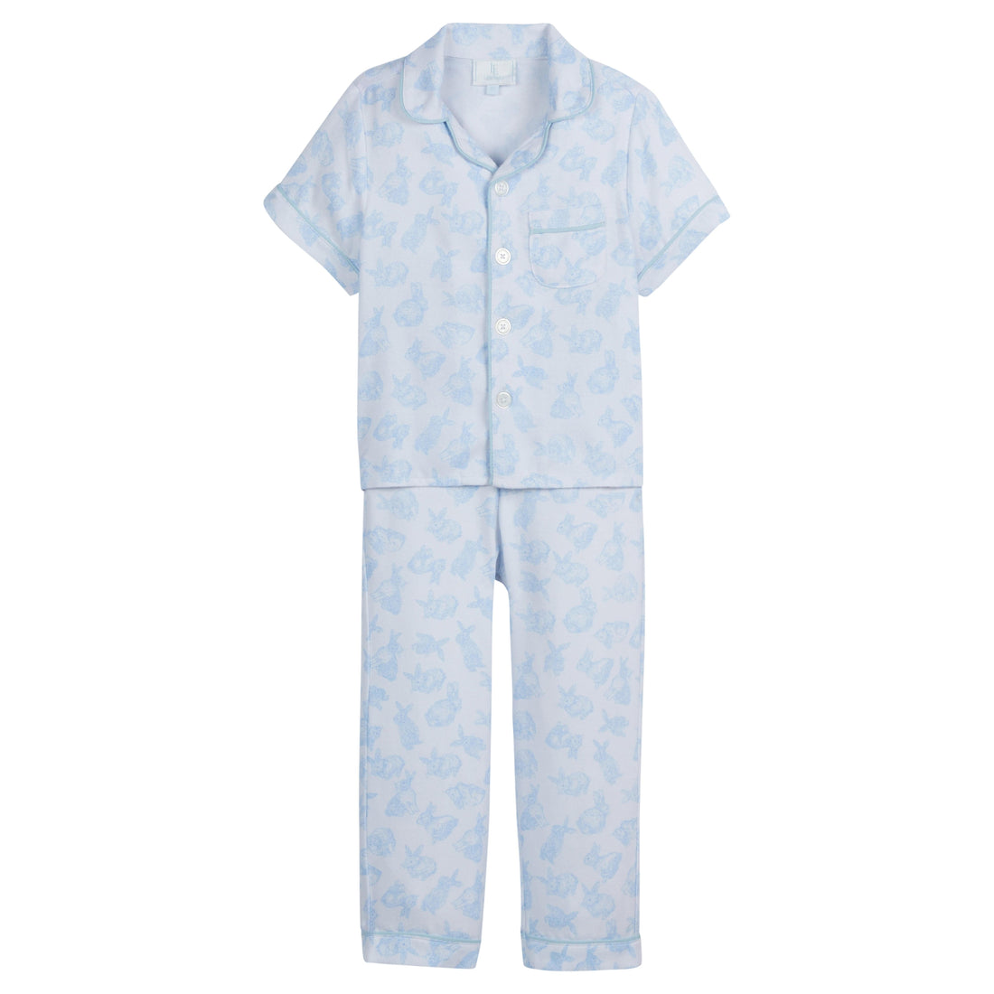 Classic Short Sleeve Pajama Set Bunnies - Main Image