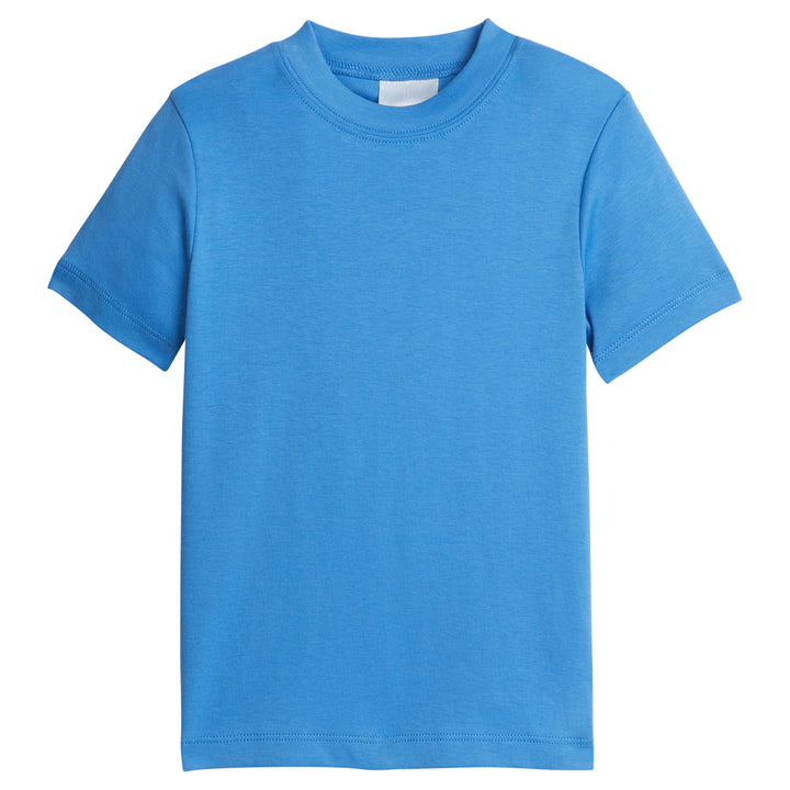 Little English boy’s classic knit tee in regatta blue for Spring.