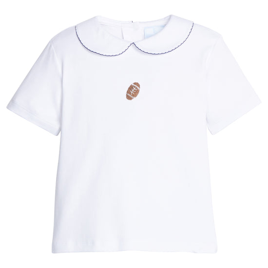 Little English Boy #39 s Crochet Peter Pan Shirt Football Little English Boy #39 s Crochet Peter Pan Shirt Football