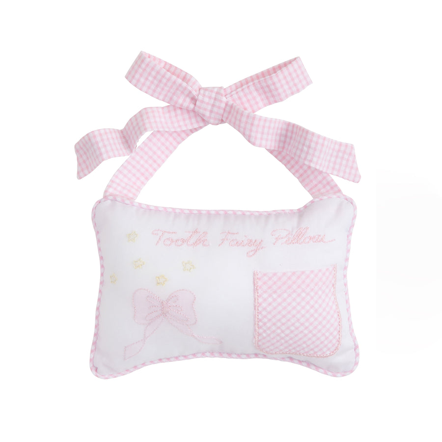 Little English children's tooth fairy pillow, pink tooth fairy pillow for little girl