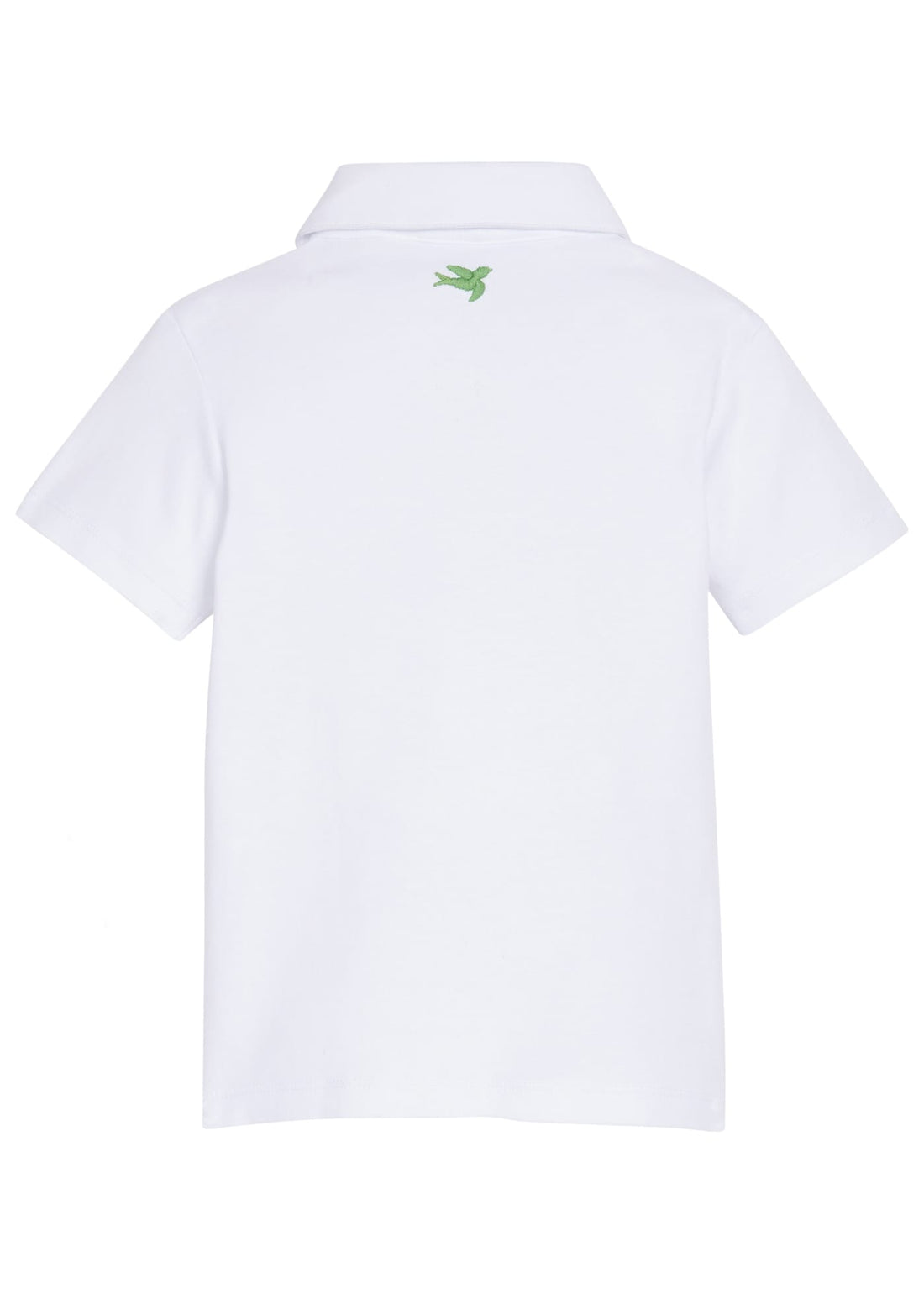 Little English x Mi Golondrina white cotton polo for spring, boy&