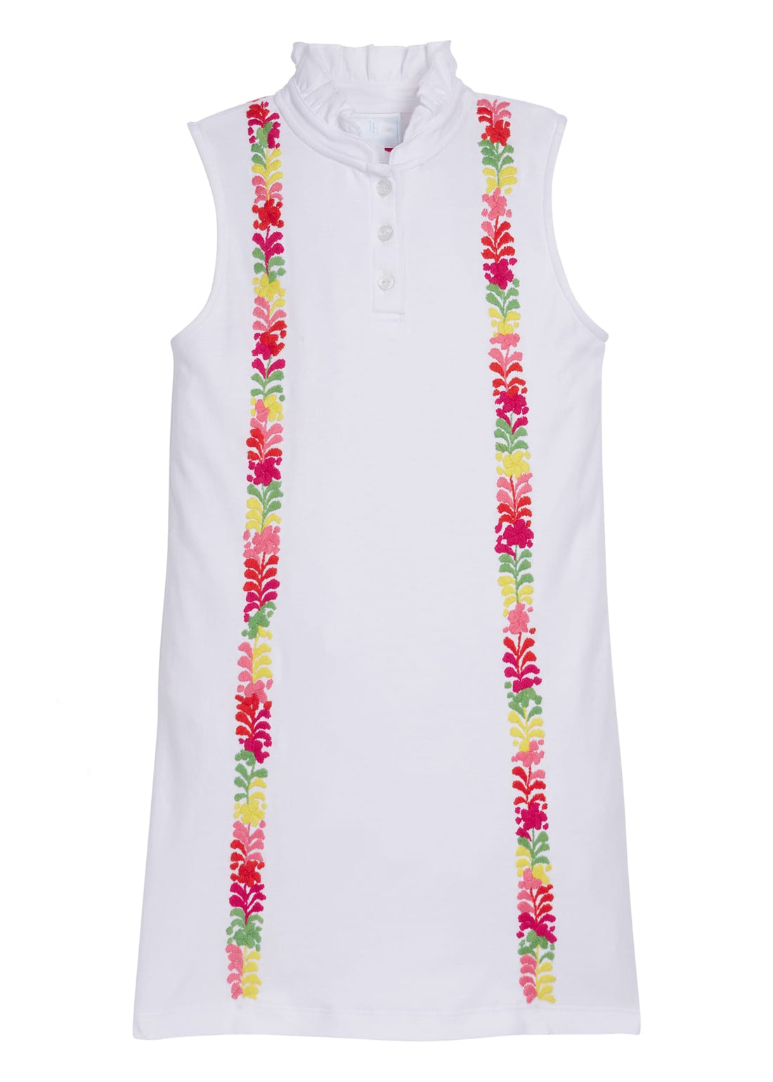 Little English x Mi Golondrina white cotton dress for spring, girl&