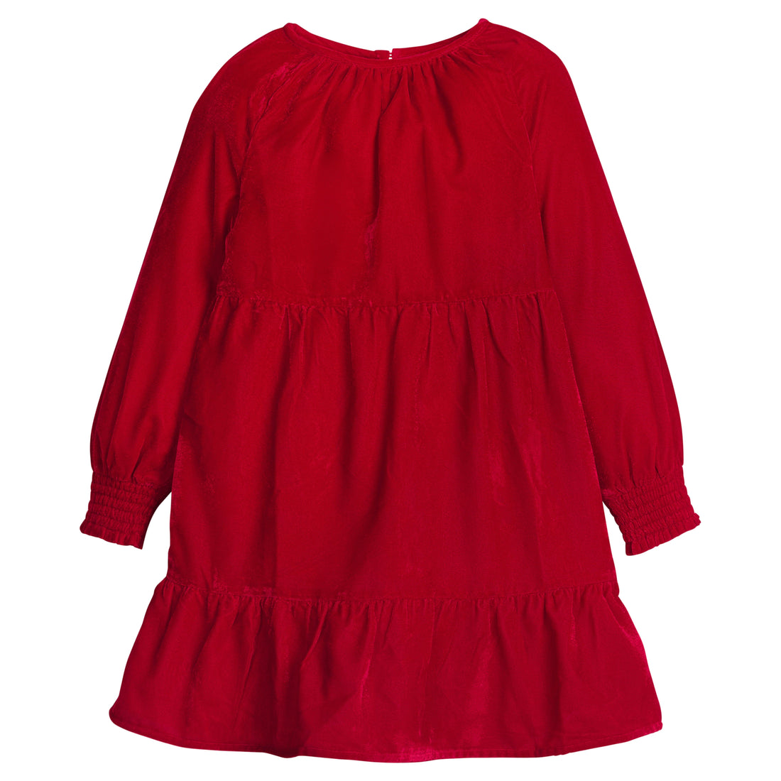 Girl's Emerson Dress - Red Velvet | Little English Girl's Emerson Dress - Red Velvet | Little English