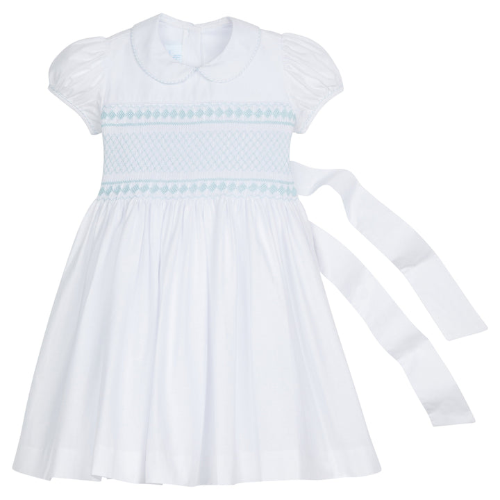 Little English | Girl's Smocked Emery Dress - Classic Wedding Outfit 18M Little English | Girl's Smocked Emery Dress - Classic Wedding Outfit 18M