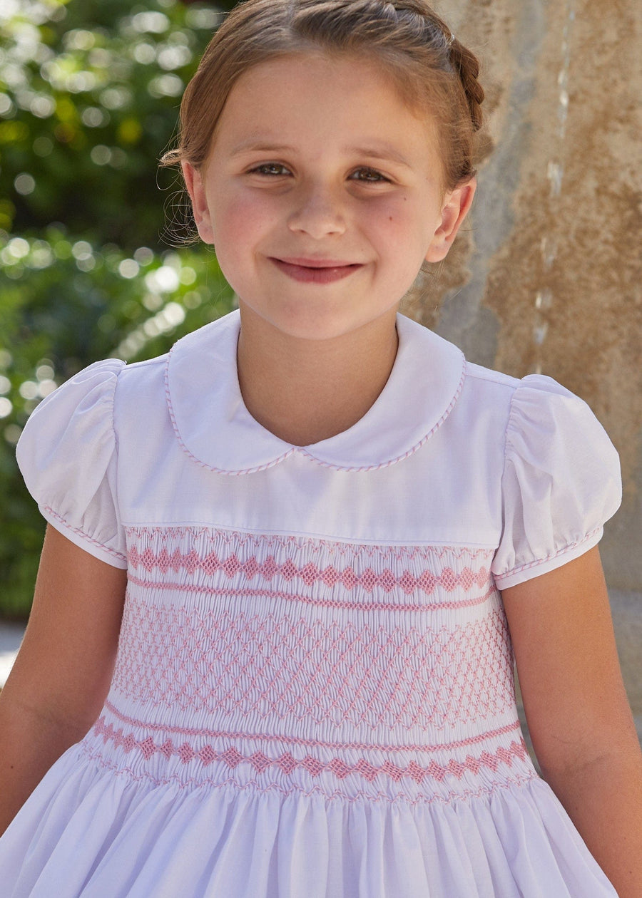 pink smocked dress Girl's Smocked Emery Dress