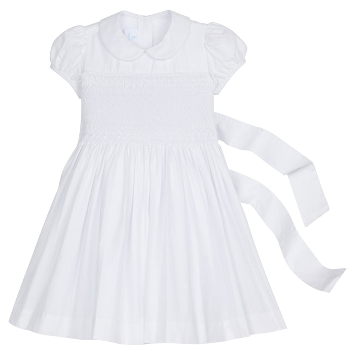 white smocked dress Little English | Girl's Smocked Emery Dress