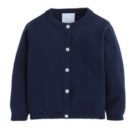 ittle english classic children's clothing unisex navy cardigan