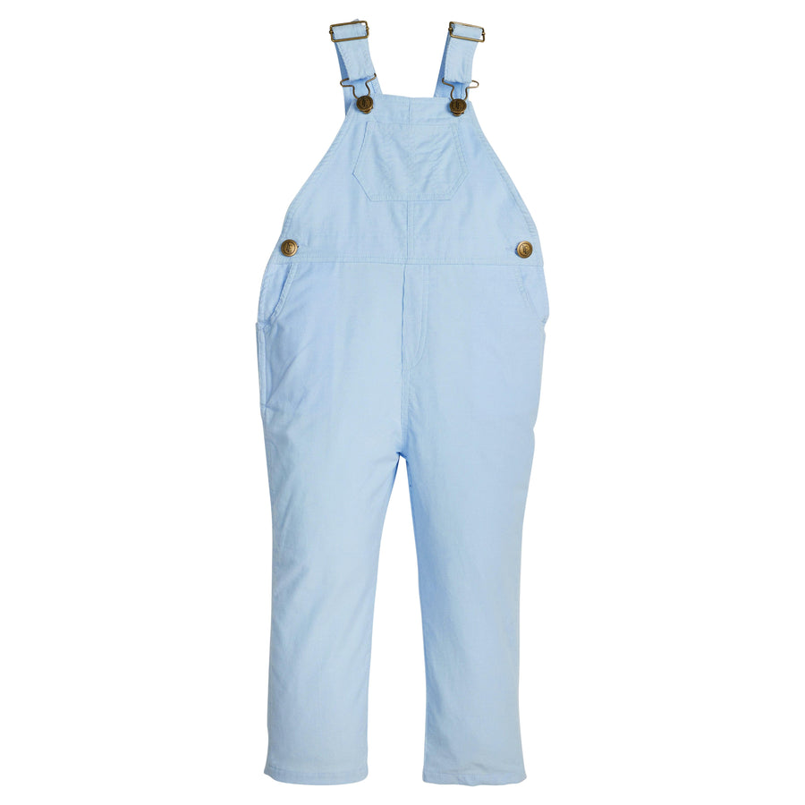 little english classic children's clothing unisex light blue corduroy overalls 