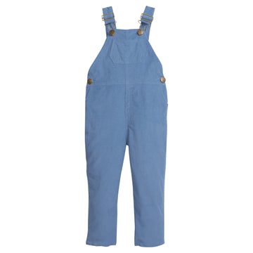 Little English corduroy overalls for fall, stormy blue overalls for boys and girls
