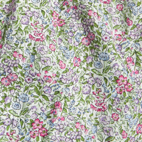 little english classic children's clothing lavender, green, and pink floral print for fall for girls 