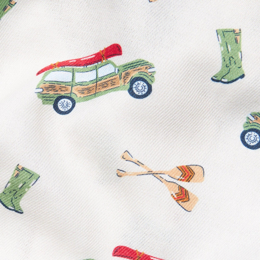 little english classic children's clothes wagoneer print with other fall motifs 