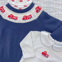 Crochet Footie - Fire Truck