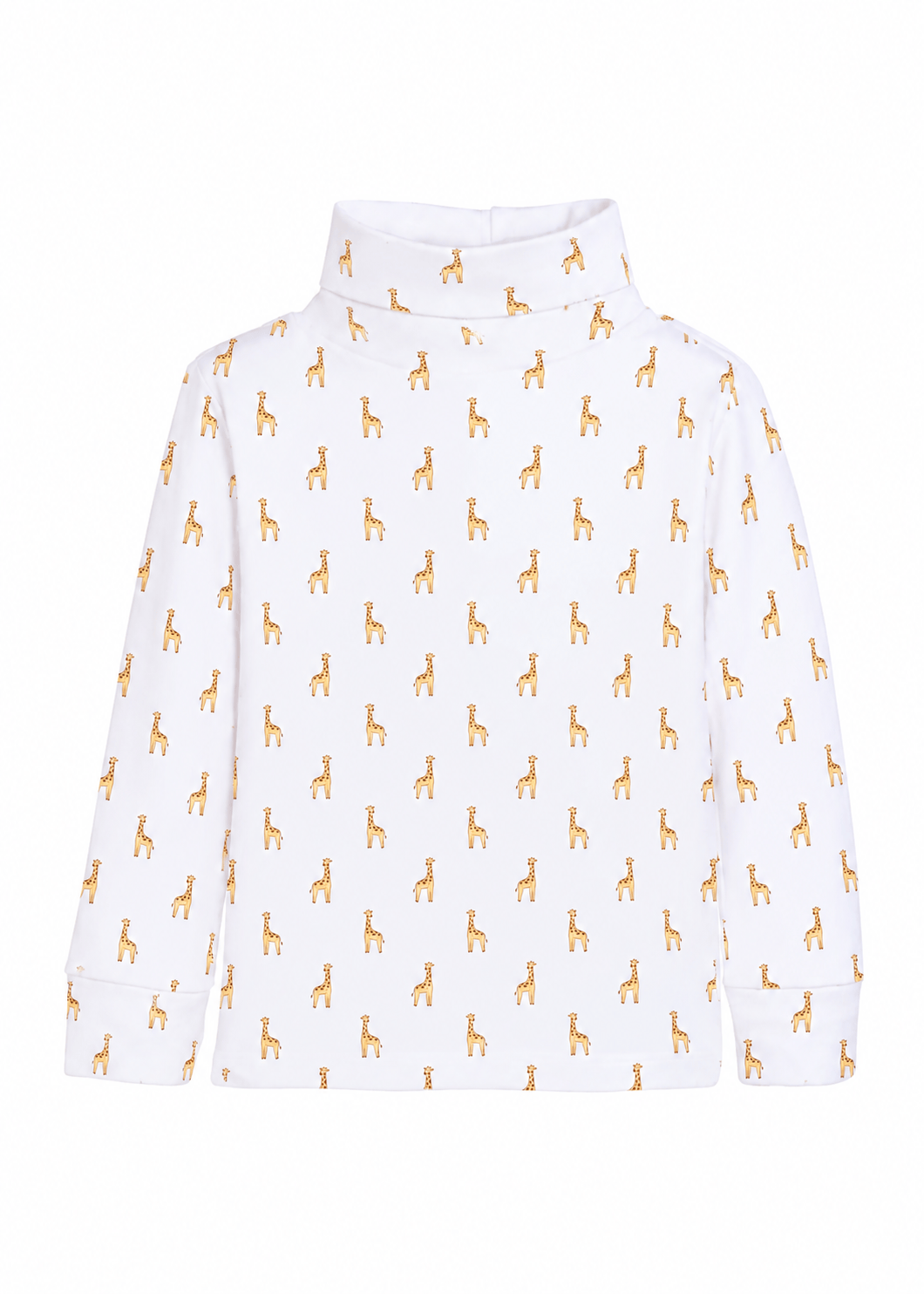 Little English toddler pima cotton printed turtleneck with giraffes
