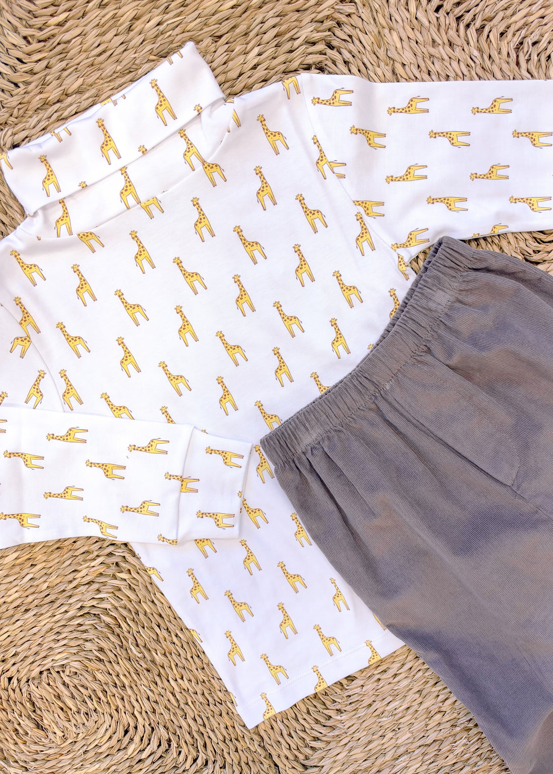 Printed Turtleneck - Giraffes
