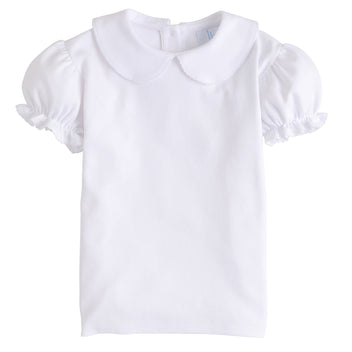 White Girl's Peter Pan Blouse-Bailey Boys main image 0