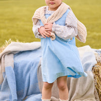 Little english classic greenwich jumper set in winthrop floral with cashmere blend cardigan in oatmeal, fall outfit for little girls