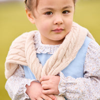 Little english classic greenwich jumper set in winthrop floral with cashmere blend cardigan in oatmeal, fall outfit for little girls