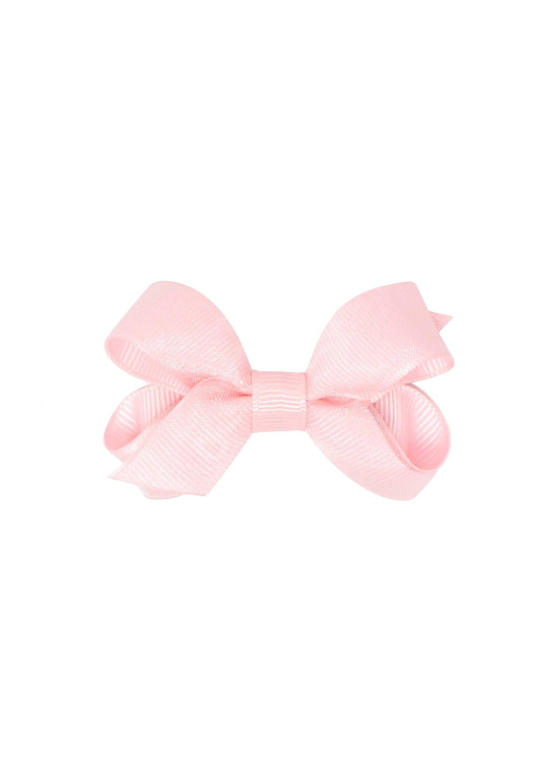 little english traditional medium grosgrain hair bow in light pink