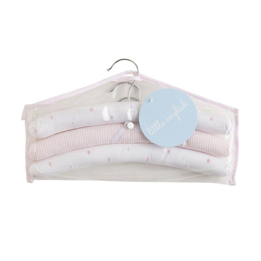 Hangers-Pink Polka Dots, Little English, classic children's clothing, preppy children's clothing, traditional children's clothing, classic baby clothing, traditional baby clothing