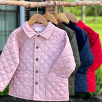 Classic Quilted Jacket - Light Pink